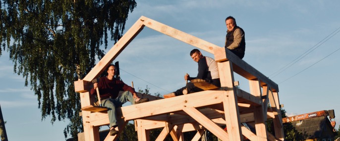 Учимся тимбер-фрейму: август 2018